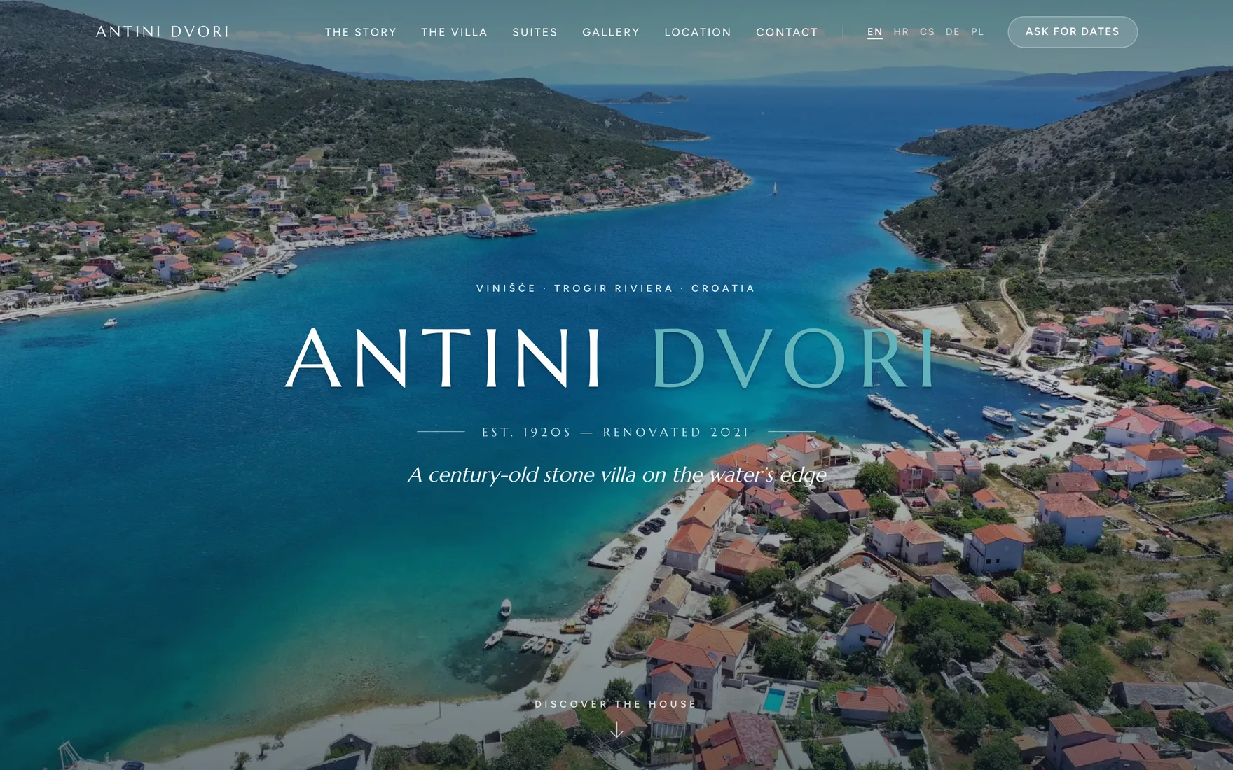 Úvodní stránka Antini Dvori