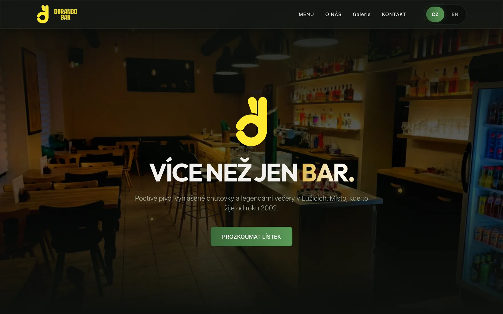 Úvodní stránka Bar Durango